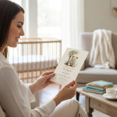 Teddy Bear Reading Next Chapter Baby shower Einladung