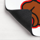 Teddy Bear Red Brown The MUSEUM Zazzle Geschenke Mousepad (Ecke)