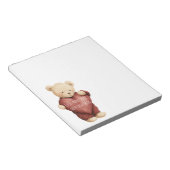 Teddy Bear Red Heart Notizblock (angewinkelt)
