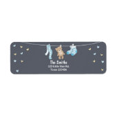 Teddy Bear Return Address Blue (Vorne)