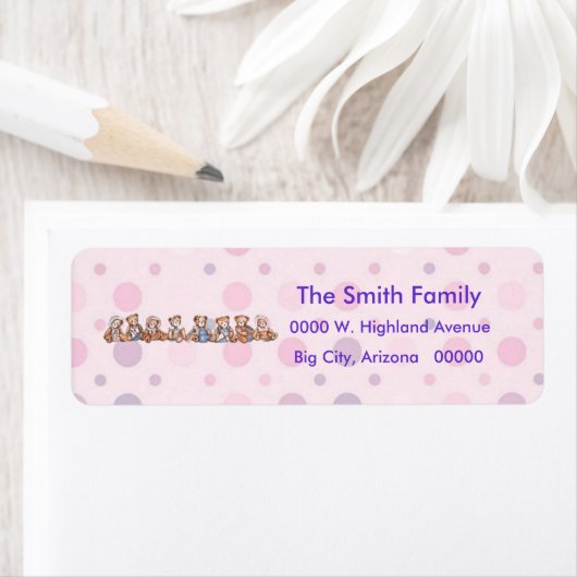 Teddy Bear Return Label (TBA) (Insitu)