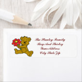 TEDDY BEAR - RÜCKSENDEADRESSEN-AUFKLEBER (Insitu)