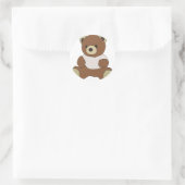Teddy Bear Runder Aufkleber (Tasche)