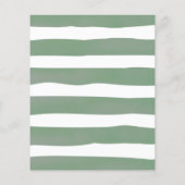 Teddy Bear Sage Green Tischnummer Sign (Rückseite)