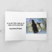 Teddy Bear sagt Happy Belated Geburtstag! Karte (Innenseite)