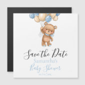 Teddy Bear Save the Date Magnetkarte (Vorne/Hinten)