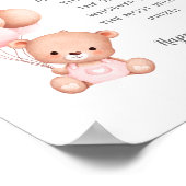 Teddy Bear Schnuller Hunt Baby Showspiel Poster (Ecke)