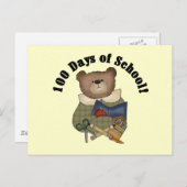 Teddy Bear School 100 Days Tshirts und Geschenke Postkarte (Vorne/Hinten)