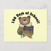 Teddy Bear School 100 Days Tshirts und Geschenke Postkarte (Vorderseite)