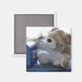 Teddy Bear sendet einen Brief 2 Magnet (Vorderseite/Rückseite)