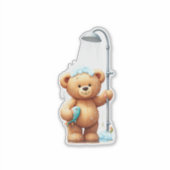 Teddy Bear Shower Aufkleber (Vorderseite)