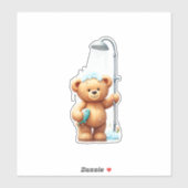Teddy Bear Shower Aufkleber (Blatt)