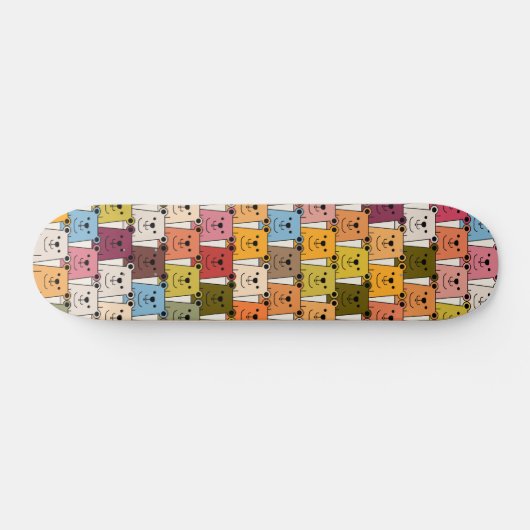 Teddy Bear Skateboard (Horizontal)