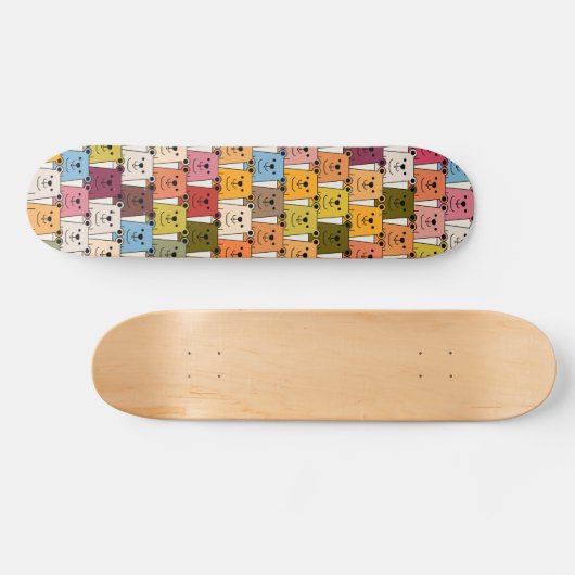 Teddy Bear Skateboard (Horizontal)