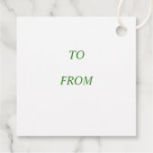 Teddy Bear Sled Dieses Weihnachtsgeschenk Gefallen Geschenkanhänger (Rückseite)