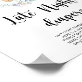 Teddy Bear \ Spate night diaper game Poster (Ecke)