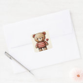 Teddy Bear Square Sticker (Umschlag)