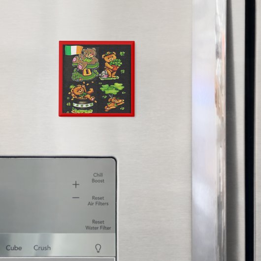 Teddy Bear St. Patrick's Day Collection Magnet (In Situ (Kühlschrank))