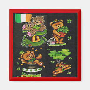 Teddy Bear St. Patrick's Day Collection Magnet