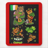 Teddy Bear St. Patrick's Day Collection Mousepad (Vorne)