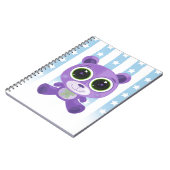 Teddy Bear - Star Eye Lila Notizblock (Linke Seite)