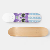 Teddy Bear - Star Eye Lila Skateboard (Horizontal)