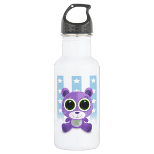 Teddy Bear - Star Eye Lila Trinkflasche