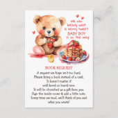 Teddy Bear Strawberry Pancake Brunch Buchanfrage Begleitkarte (Vorderseite)