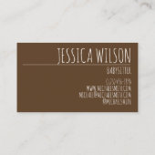 Teddy Bear Stuffed Animal Babysitter Nanny Daycare Visitenkarte (Rückseite)