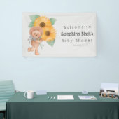 Teddy Bear Sunflower Baby Dusche Willkommen Banner (Messeveranstaltung)