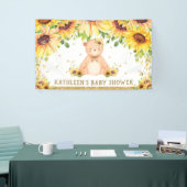 Teddy Bear Sunflower Baby Showday Hintergrund Banner (Messeveranstaltung)