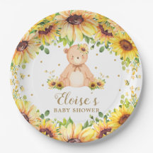 Teddy Bear Sunflower Baby Showday Party