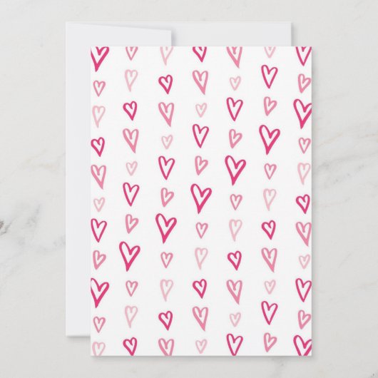 Teddy Bear Sweetheart Babydusche Einladung (Rückseite)