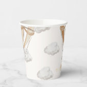 Teddy Bear Tan Hot Air Ballon Pappbecher (Links)