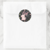 Teddy Bear Team Girl Gender Reveal Sticker (Tasche)