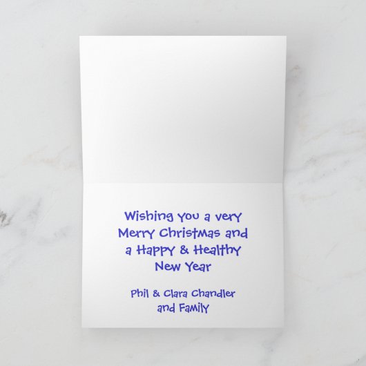 Teddy Bear Template Feiertagskarte (Innenseite)