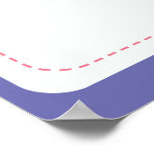 Teddy Bear Thema Geschlecht offenbaren Stimmzettel Poster (Ecke)