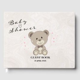 Teddy Bear Theme Baby Shower (Girls Pink) Gästebuch