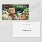 Teddy Bear Theme Business Card HAMbyWhiteGlove Visitenkarte (Vorne/Hinten)