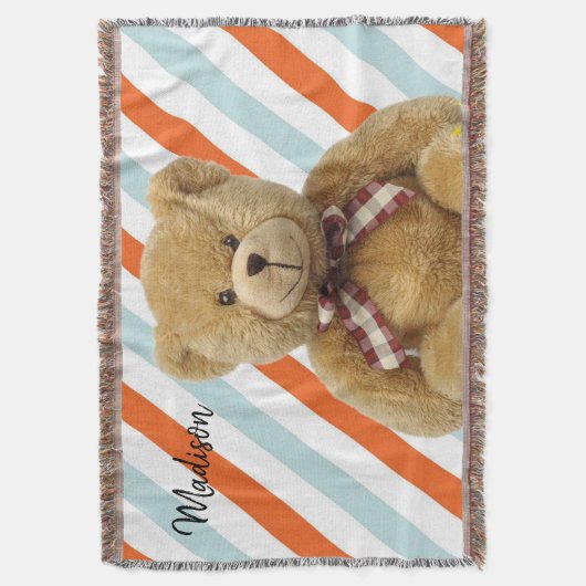 Teddy Bear Throw Blanket Decke (Vorderseite Vertikal)