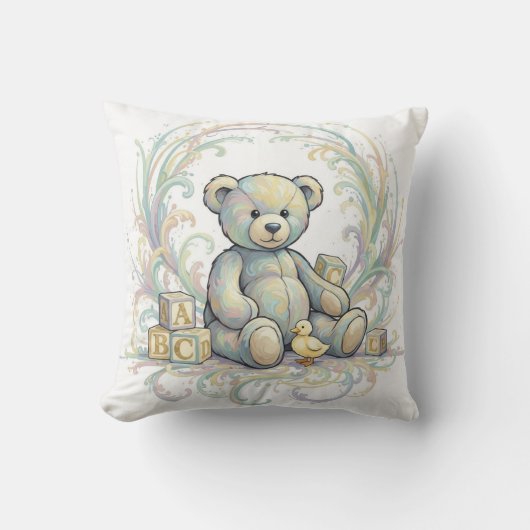 Teddy Bear Throw Cushion Kissen (Vorderseite)