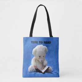 Teddy Bear Time to Read All-Over-Print Tote Bag Tasche
