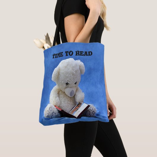 Teddy Bear Time to Read All-Over-Print Tote Bag Tasche (Von Nahem)