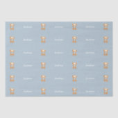 Teddy Bear Tissue Paper, Individuelle Name Seidenpapier (Vorderseite)