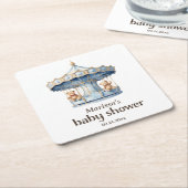 Teddy Bear Twin Boy Baby Shooter Untersetzer (angewinkelt)