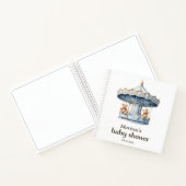 Teddy Bear Twin Boys Baby Showroom Gästebuch Notizblock (Innenseite)