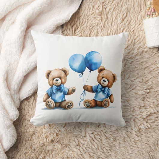 Teddy Bear Twin Boys Kissen (Decke)