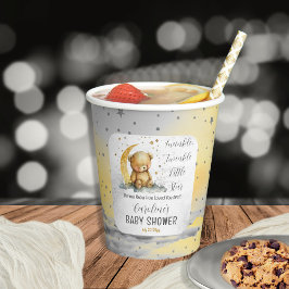 Teddy Bear Twinkle Twinkle Little Star Baby Dusche Pappbecher