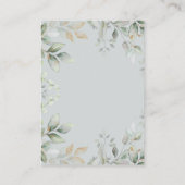 Teddy Bear Twins Grüne Gold Diaper Raffle Baby Begleitkarte (Rückseite)