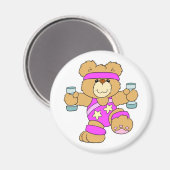 Teddy Bear Übung Magnet (Vorderseite/Rückseite)